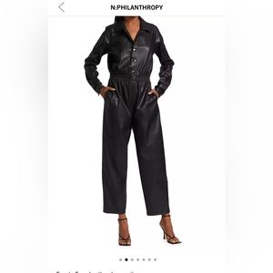 n: Philanthropy vegan leather jumpsuit